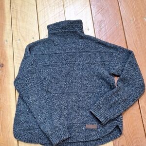Woman's Charcoal Turtleneck Sweater